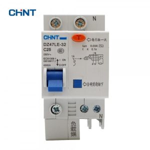 CHINT-Circuit-Breaker-25A-With-Overcurrent-Protection-DZ47LE-32-1P-N-C25-600x695